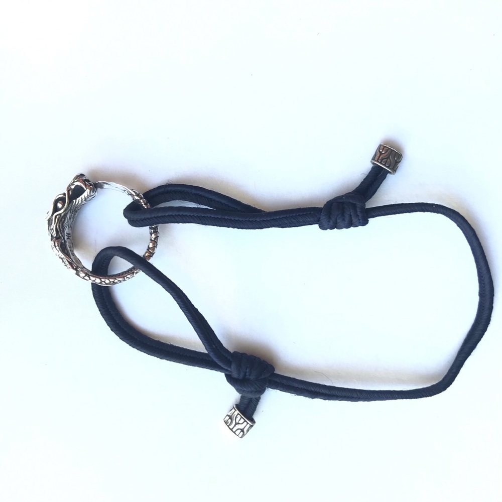 John Hardy Navy Blue Naga Cord Bracelet